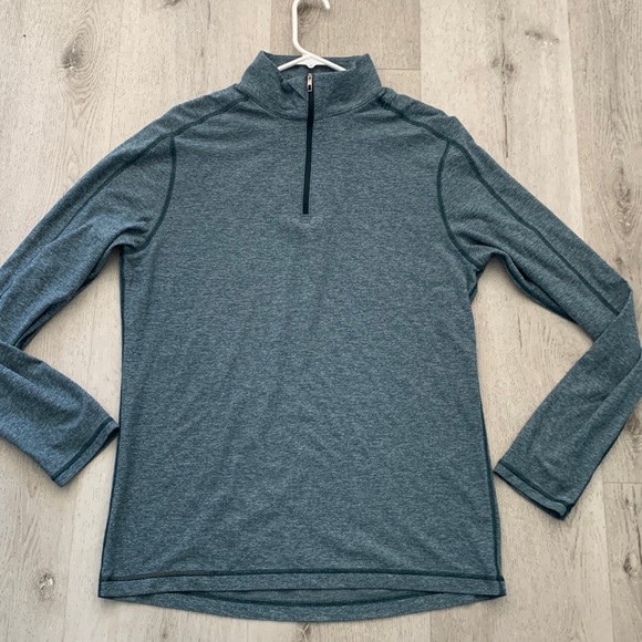 lululemon athletica Other - Lululemon Serge mens blue pullover size L logo quarter zip